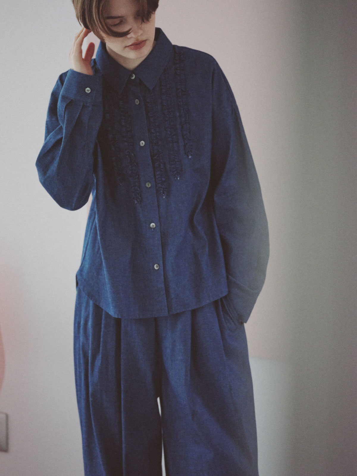 Tie Collar Shirt
