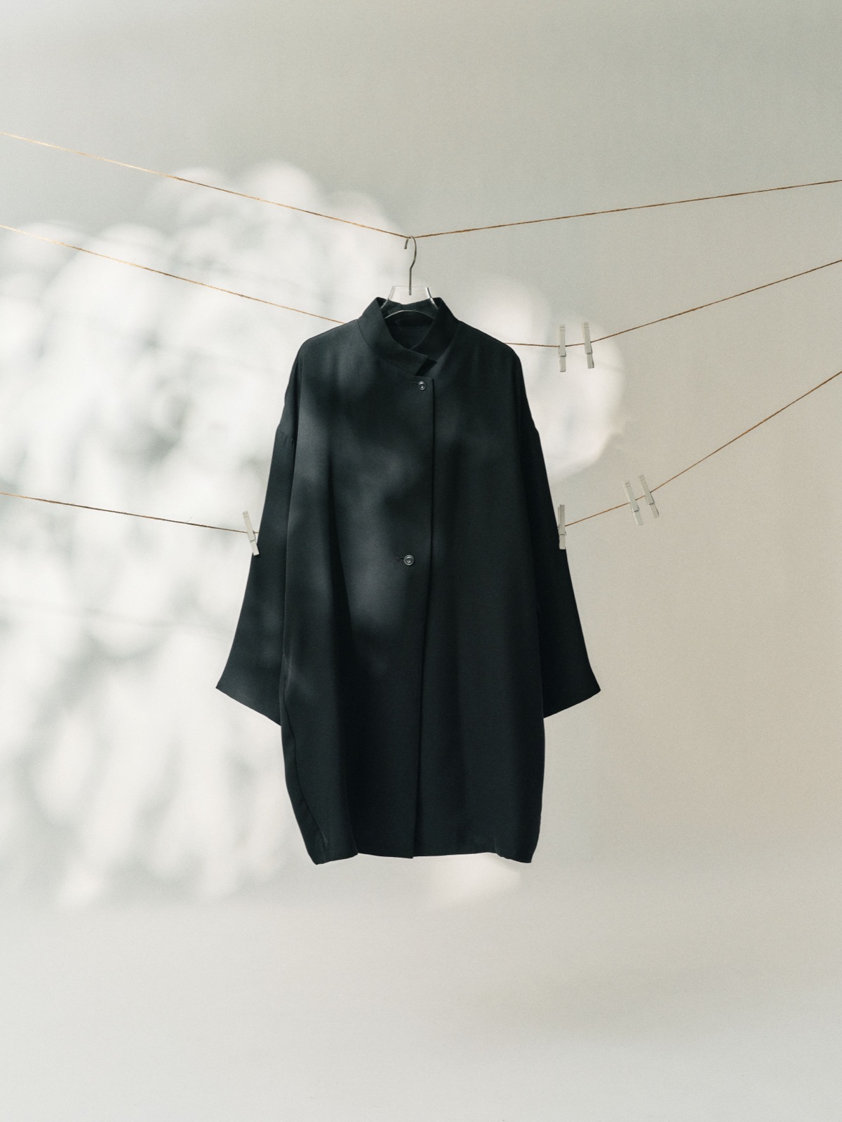 stand collar wide jacket