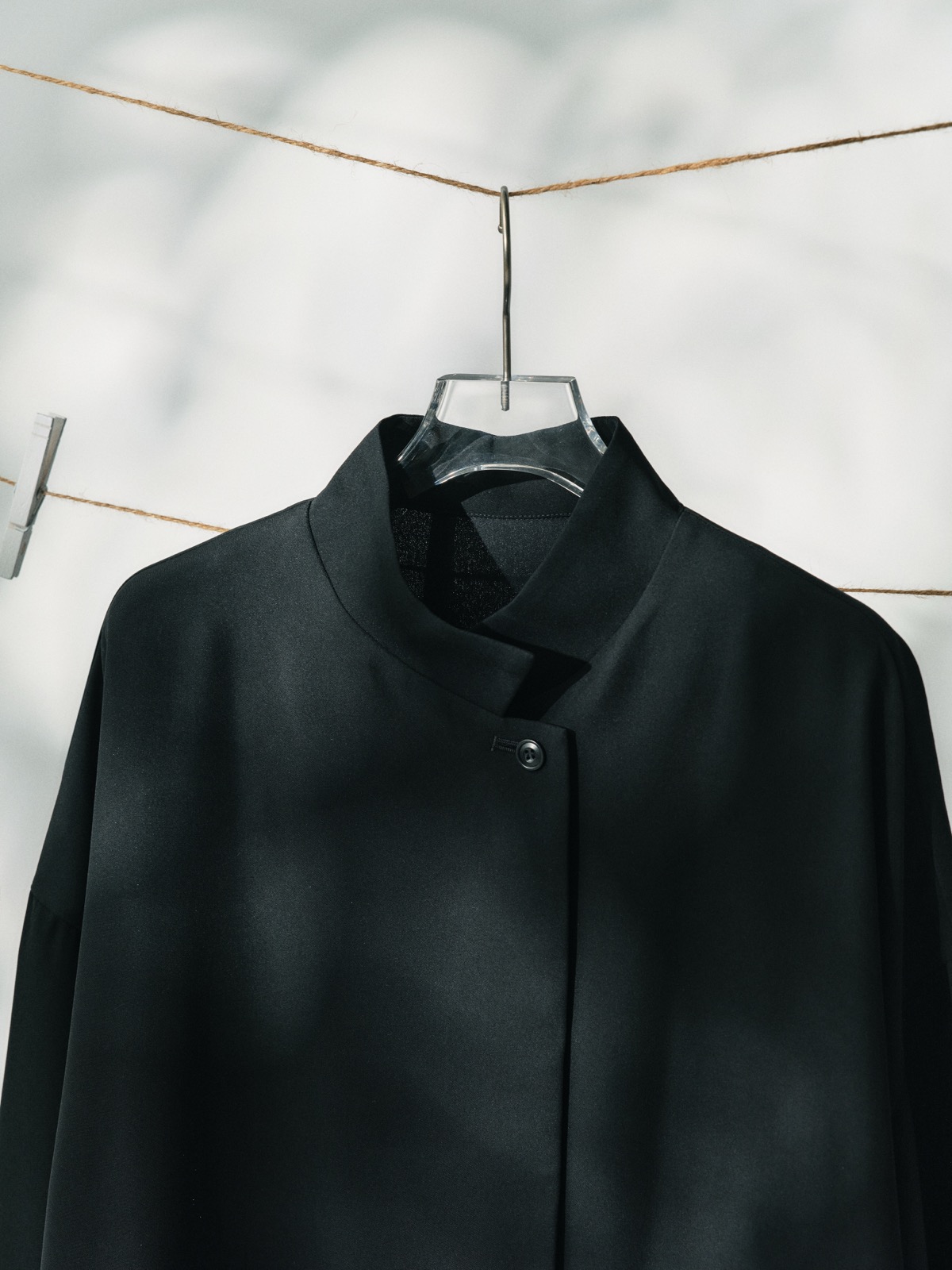 stand collar wide jacket