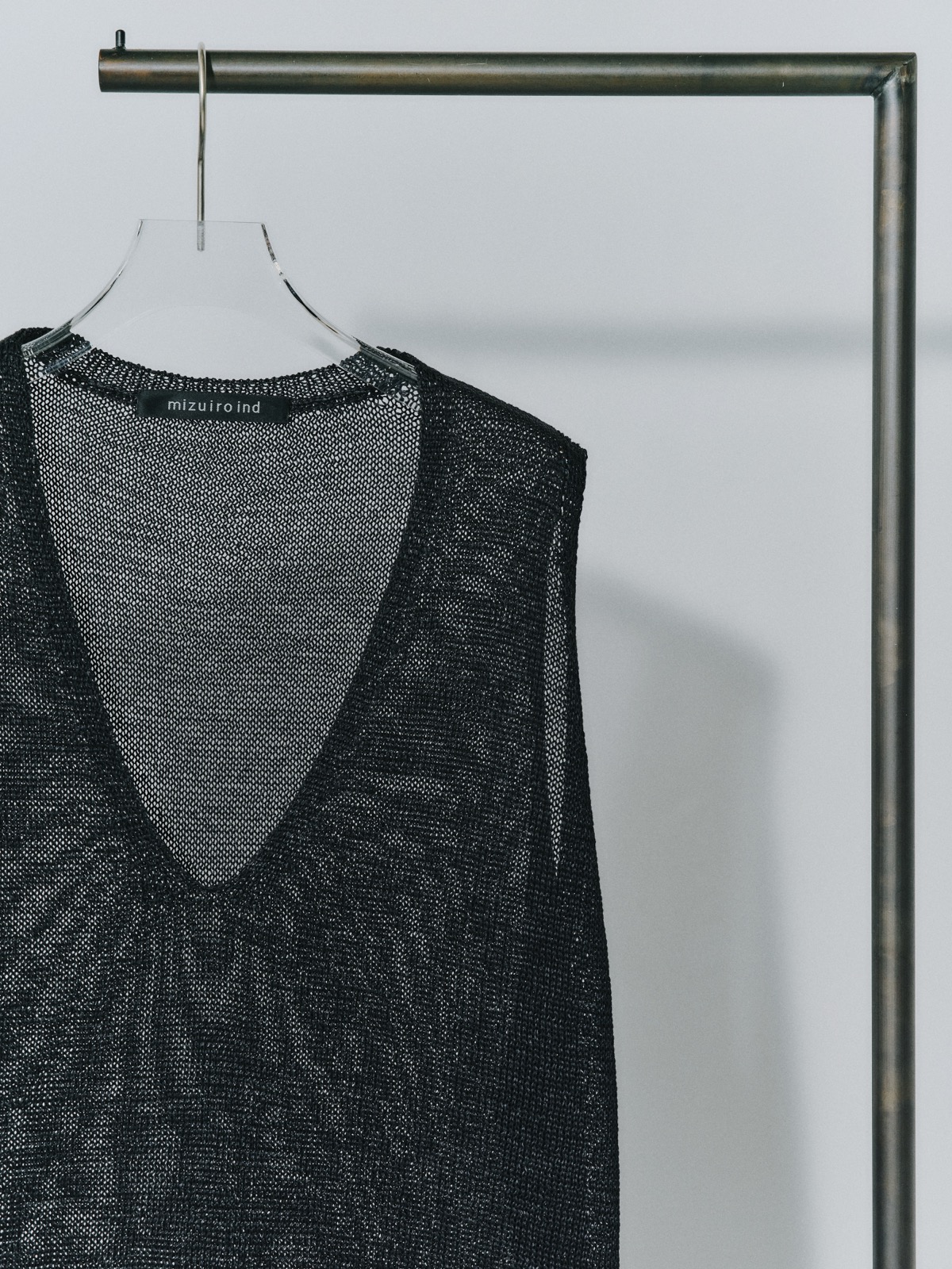 wide V neck vest
