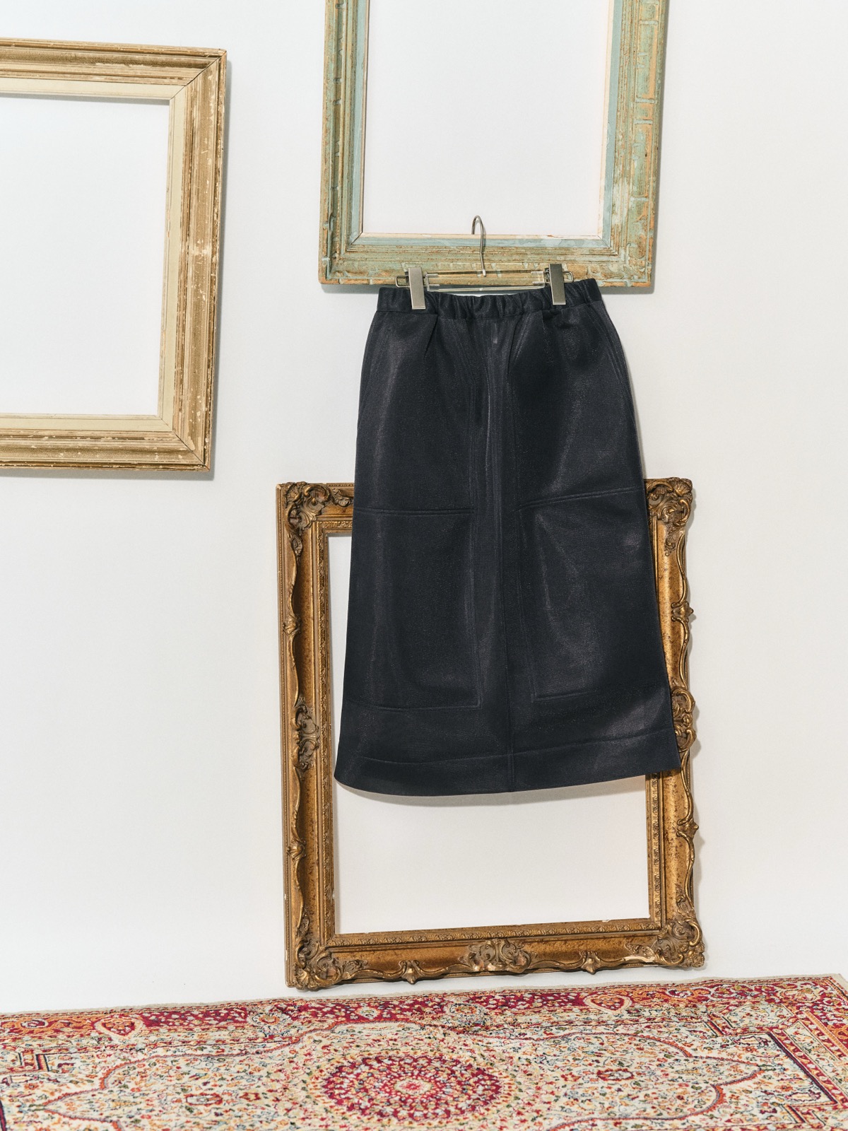 sheer double knee skirt